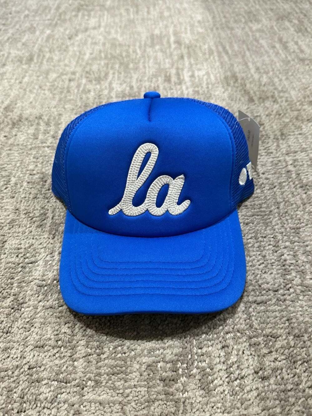 Only The Lonely Los Angeles Dodgers LA Embroidered Royal Blue Foam Trucker Hat